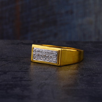 916 Gold Hallmark Mens Stylish Ring MR560