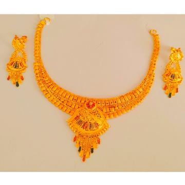 Gold Unique Necklace by 