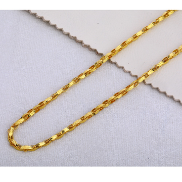 916 Gold Men's Hallmark Stylish Choco Chain MCH394