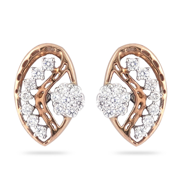 916 gold Hallmark Classis Diamond earring  by 