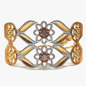 One gram gold forming fancy flower bracelet mga -...