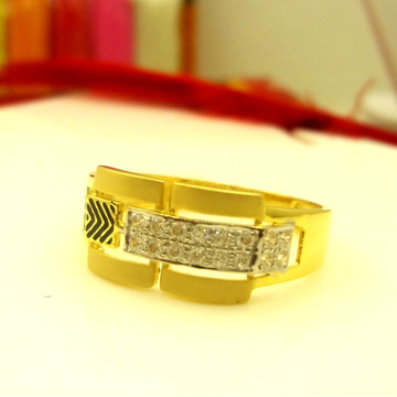 916 gold cz diamond black mina stripped pattern ge...
