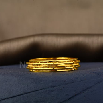 916 Gold Ladies Exclusive Plain Ring LPR558
