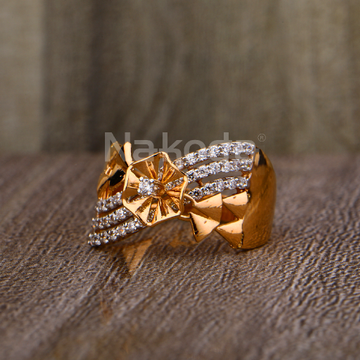 750 Rose Gold Fancy Ladies Hallmark Ring RLR935