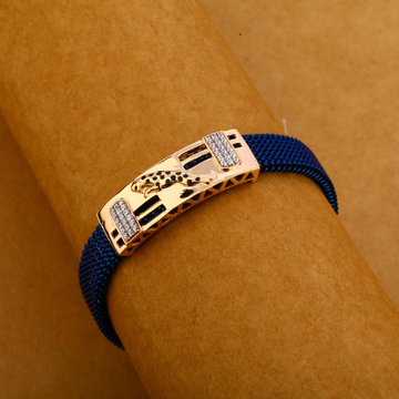 18CT Rose Gold Classic Hallmark  Mens Bracelet MLB...