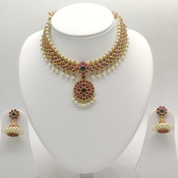 South Indian Temple Jewellery Necklace Set JNC2001