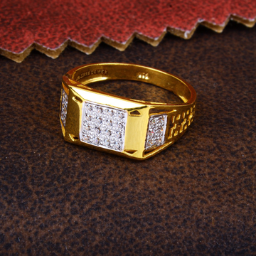 22k cz delicate mens ring by 