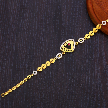22CT Gold Plain Women's Bracelet LB288