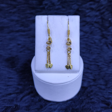 22KT/916 Yellow Gold Modern Rayna Hanging Earrings...
