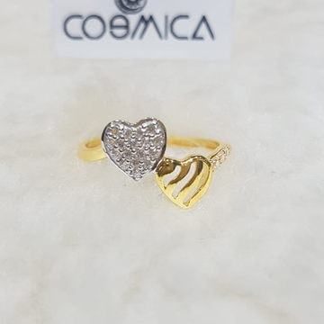 916 Gold CZ Heart Design Ring GC-R01 by 
