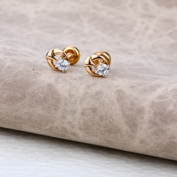 Ladies 75 Rose Gold Designer Earring -RE06