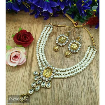 Moti Kundan Jadtar Colorful Dimond Half Thread(Dor... by 