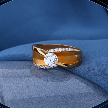 22k gold elite cz ring for mens r18-1018 by 