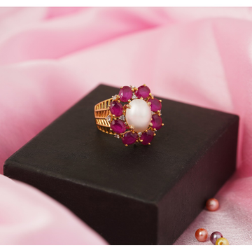 ruby pearl ring by 