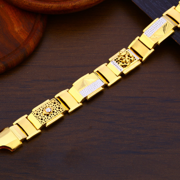 916 Gold Hallmark Bracelet For men MPB211