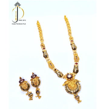 916 / 22 ct Yellow gold jadtar set for women STG00... by 