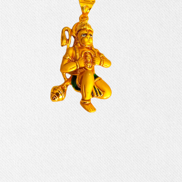 Gold New Hanuman Ji Pendants by 