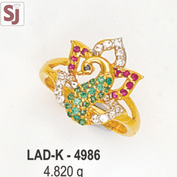 Peacock Ladies Ring Diamond LAD-K-4986