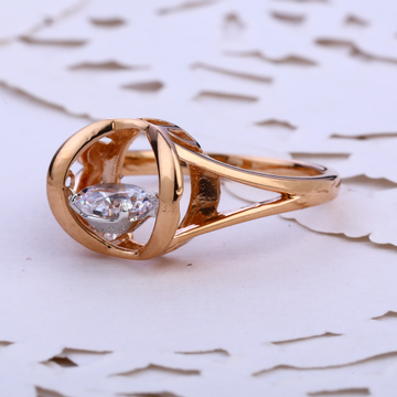 18CT  Rose Gold CZ Exclusive Ladies Ring RLR768