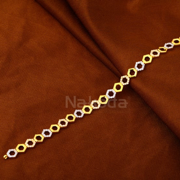 916 Gold Ladies Fancy Bracelet LB586