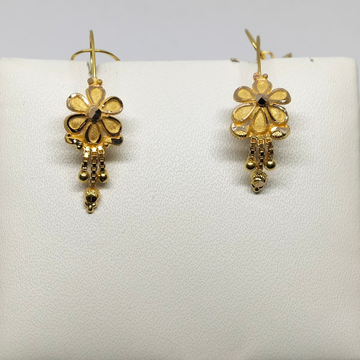 18Kt gold flower design earring dj-e022 by 