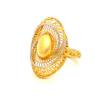 22k gold turkish concentric ring by 