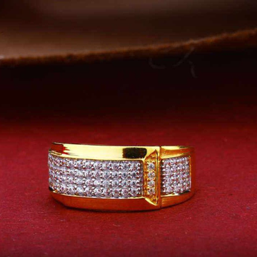 22k(916)Fancy Gents Diamond Ring by Sneh Ornaments