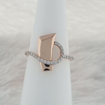18c rose gold ladies ring by 