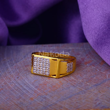 916 Gold Mens Classic Ring MR949