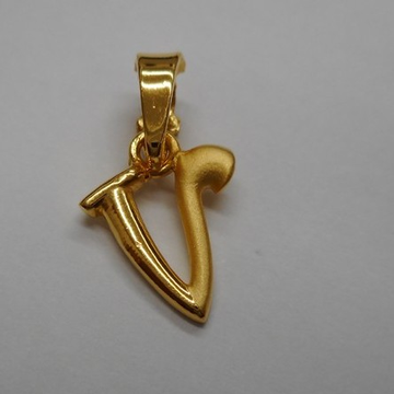 22 kt gold pendant by Aaj Gold Palace
