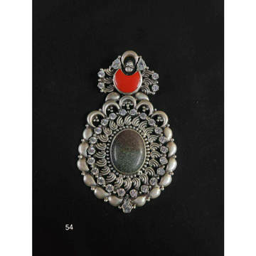 92.5 Sterling Silver Dull Oxodize Finish With Salm... by 