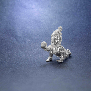 Little Krishna Murti in Silver