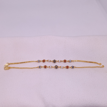 916 gold pearl baby bracelet by Rangila Jewellers