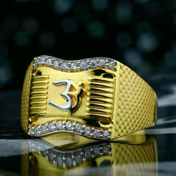 Buy quality 916 gold fancy diamond gents ring in Ahmedabad