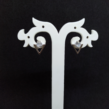 92.5 Silver Earrings Triangle by Ghunghru Jewellers