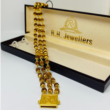 1 gram rudraksha gold coated bracelet