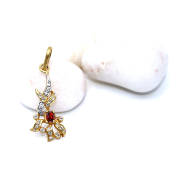22KT / 916 Gold Color stone Pendant For Ladies PNG... by 