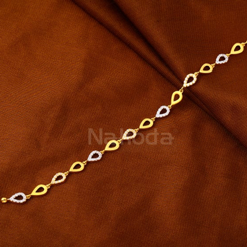 916 Gold CZ Ladies Fancy Bracelet LB604