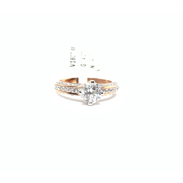 C.Z. Solitaire ring by Rajasthan Jewellers Private Limited