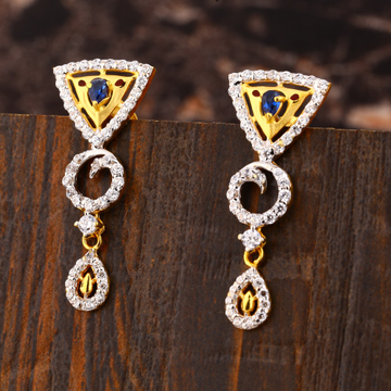 916 CZ Ladies gorgeous Gold Earring LFE459