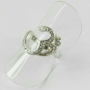 925 Silver Om shape Ladies Ring