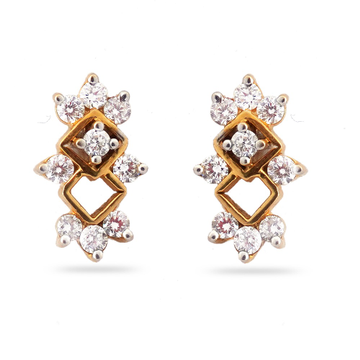 916 Hallmark Gold Diamond Earring  by 