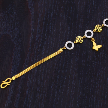 916 Gold Ladies Plain Exclusive Bracelet LB346