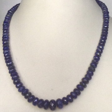 Natural lapis lazuli faceted graded round mala jss0012