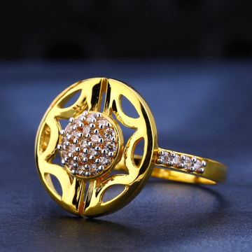 22kt gold  cz diamond ladies  ring lr590