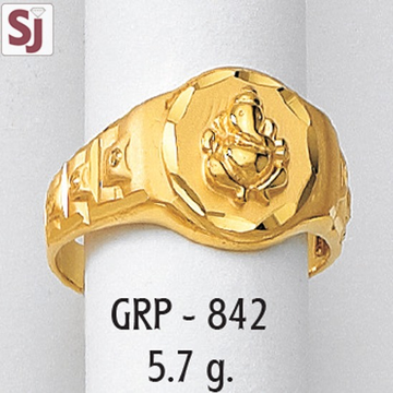 Ganpati Gents Ring Plain GRP-842
