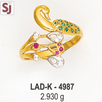 Peacock Ladies Ring Diamond LAD-K-49837
