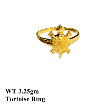 22K Tortoise Ring Plain by 