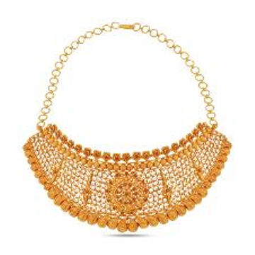 22k Gold Fancy Design Necklace Set