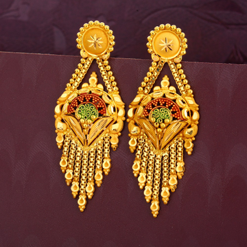 22KT Gold Classic Earring  by Jewels Zone